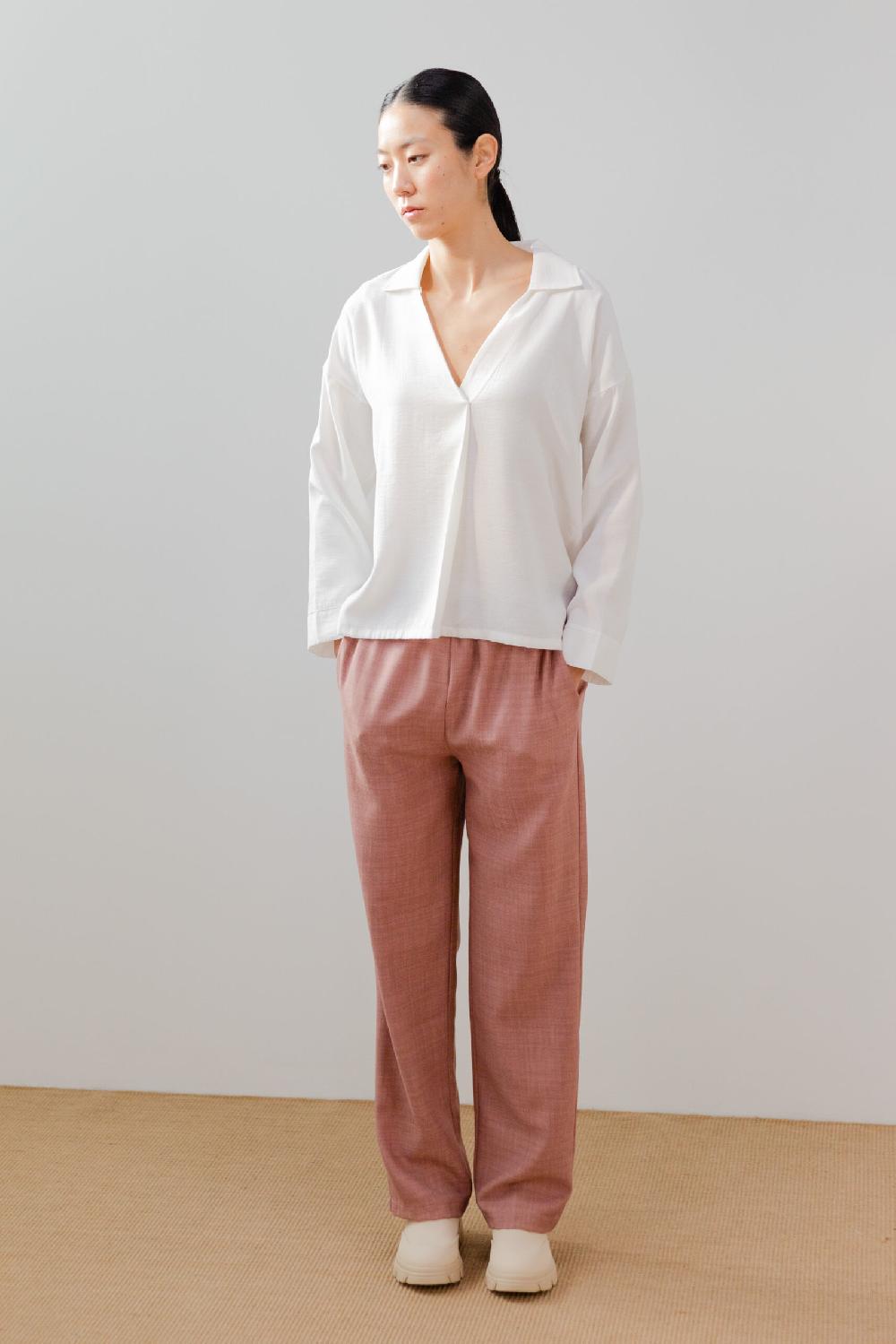 Pan Producto Básico Blusa Amplia Cuello