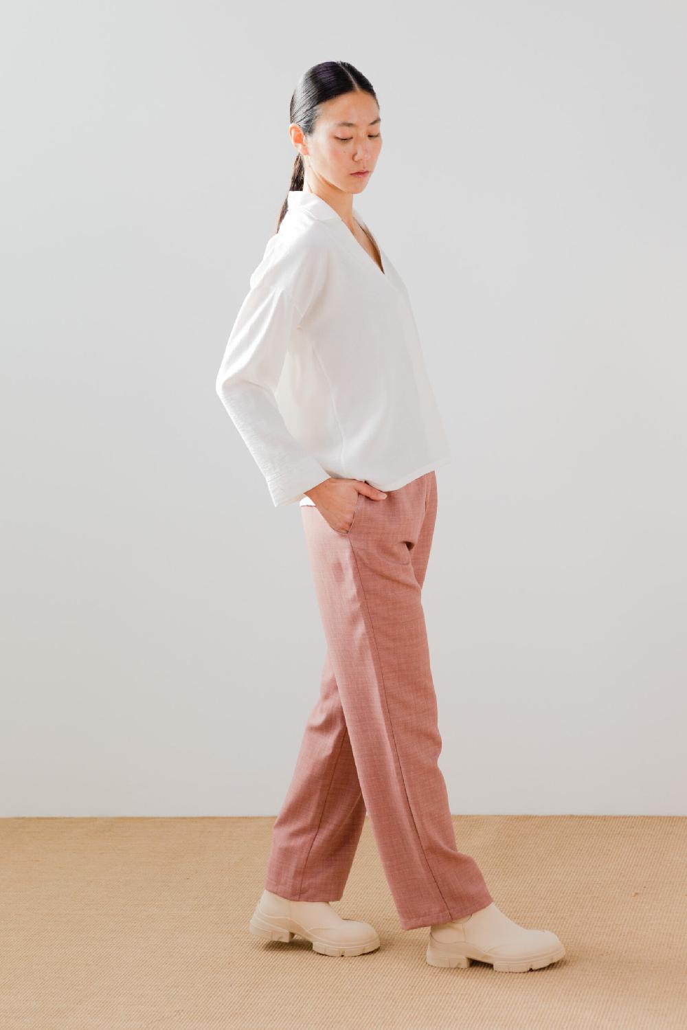 Pan Producto Básico Blusa Amplia Cuello