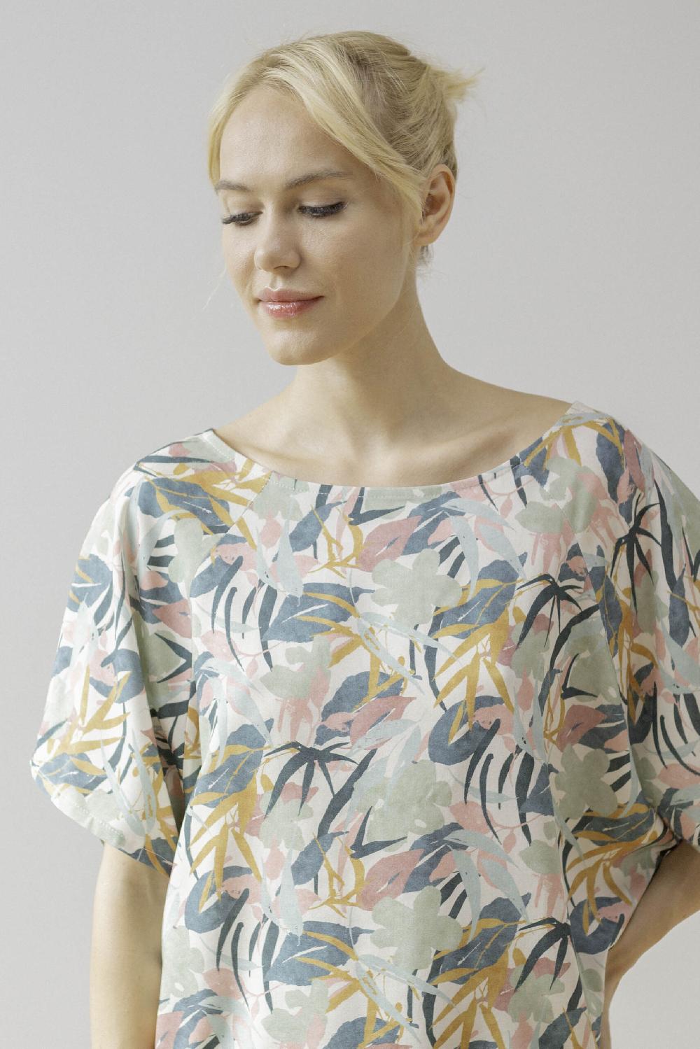 pan producto básico Blusa amplia estampada