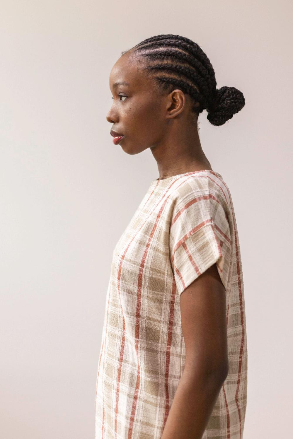 Pan Producto Básico Blusa Cuadros Textura