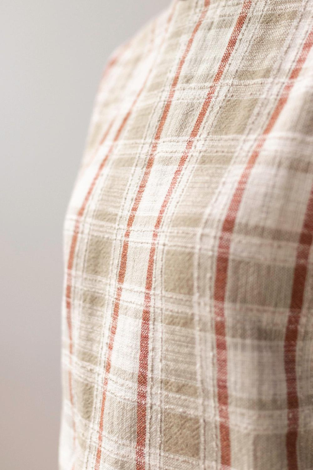 Pan Producto Básico Blusa Cuadros Textura