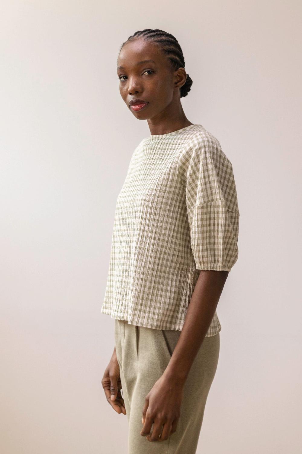 Pan Producto Básico Blusa De Cuadros Vichy