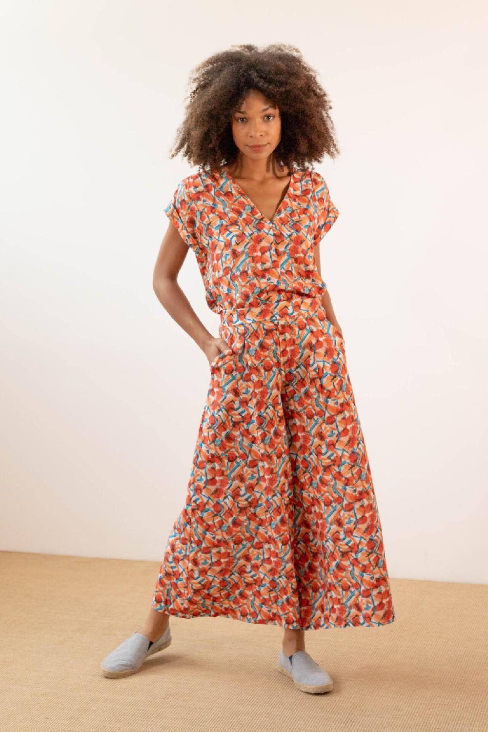 Pan Producto Básico Blusa Estampada