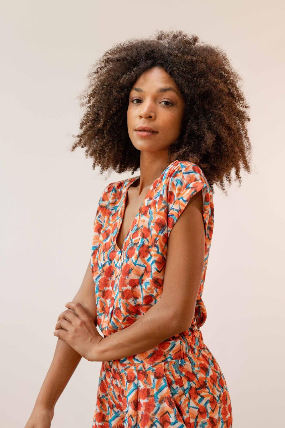 Pan Producto Básico Blusa Estampada