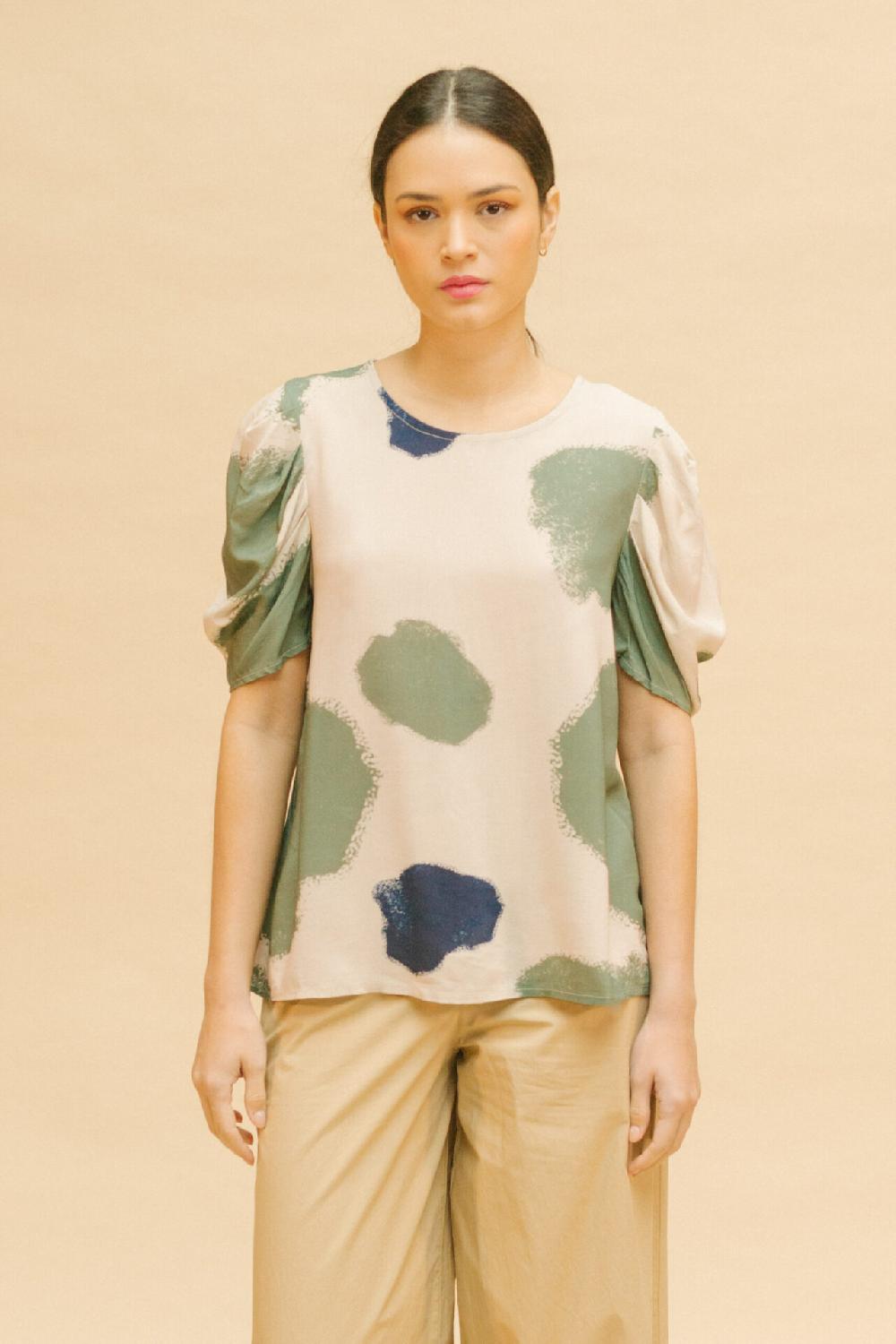 Pan Producto Básico Blusa Estampada