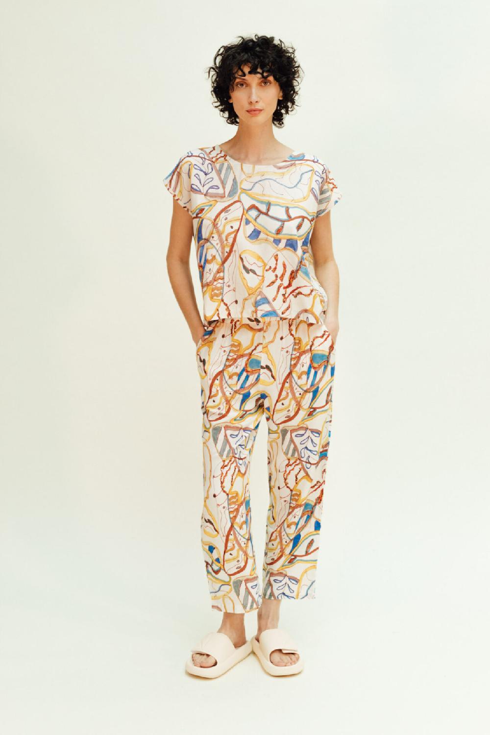 Pan Producto Básico Blusa Estampado Colores