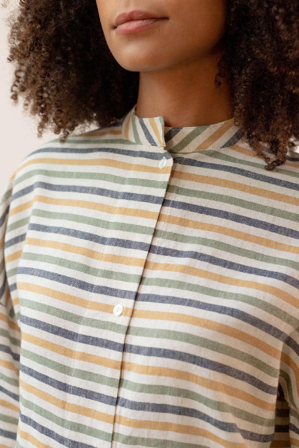 Pan Producto Básico Camisa De Rayas De Colores