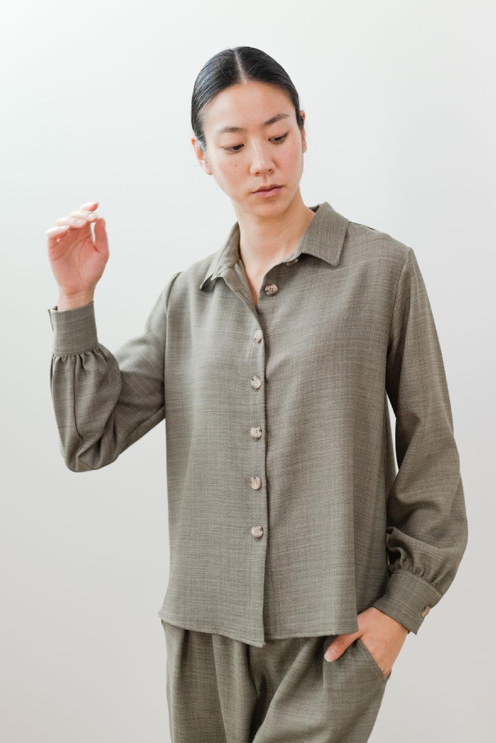 pan producto básico Camisa verde seco