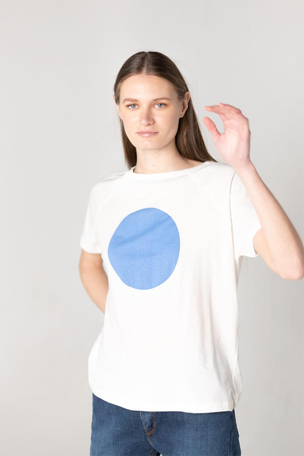 Pan Producto Básico Camiseta Blanca Estampada