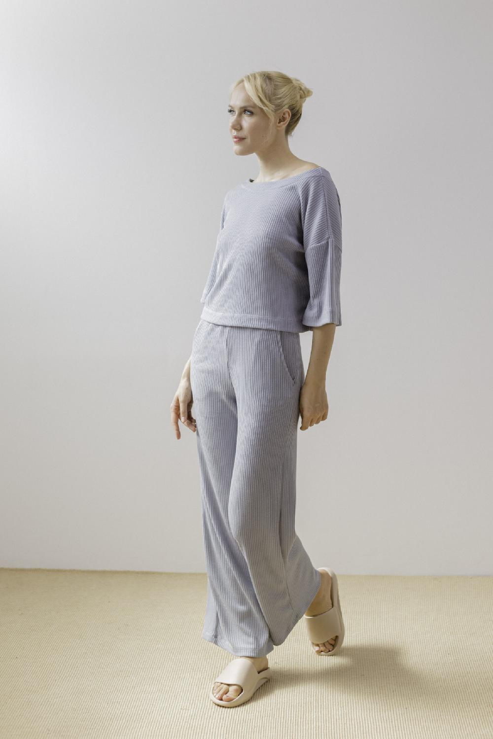 Pan Producto Básico Camiseta Canalé Azul