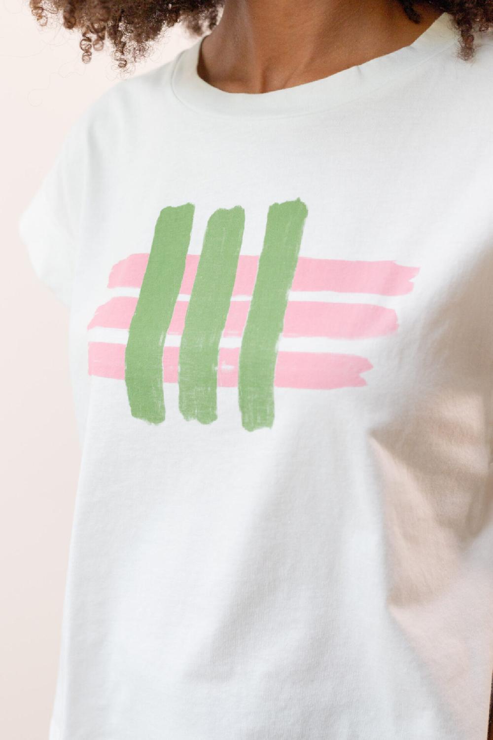 Pan Producto Básico Camiseta Cruda Estampada