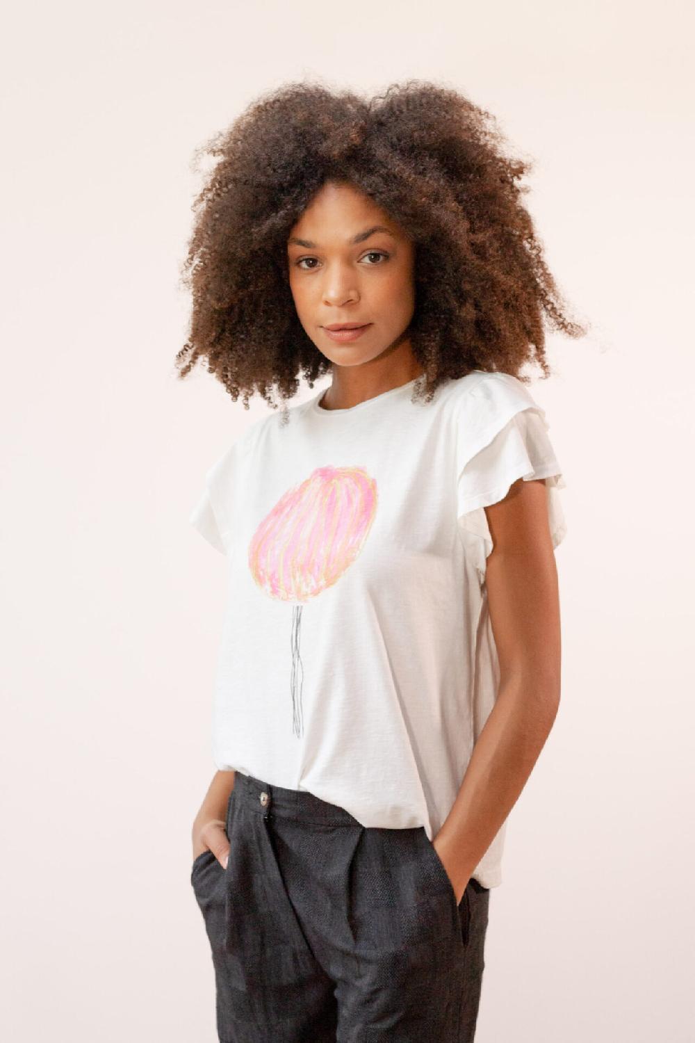 pan producto básico Camiseta cruda estampada