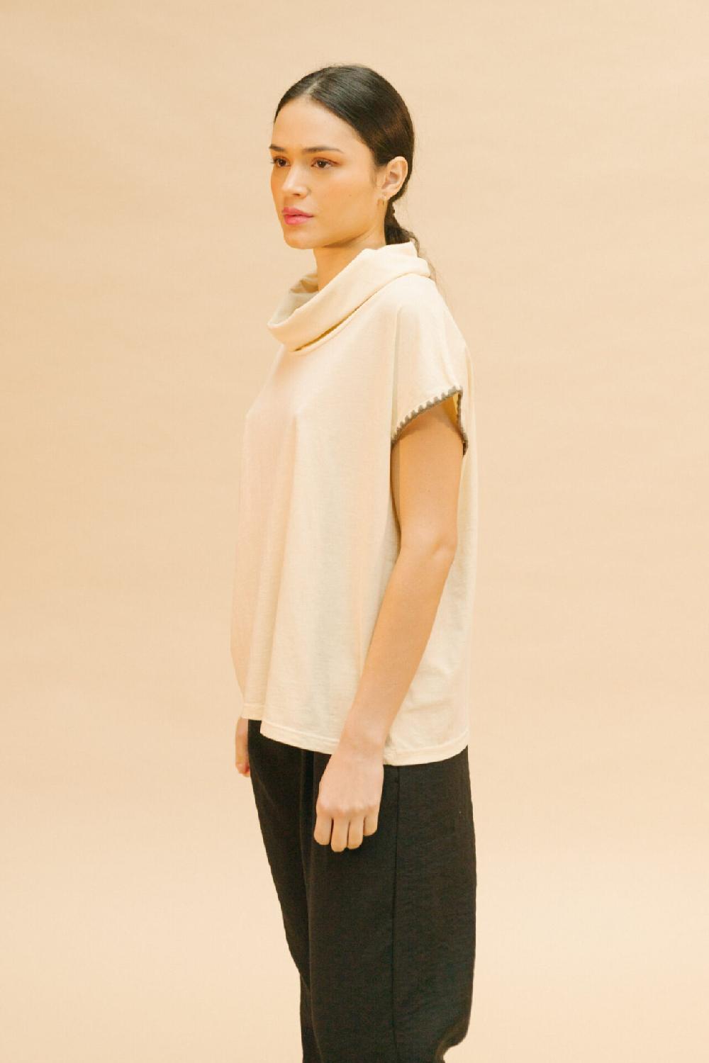 Pan Producto Básico Camiseta Cuello Barco Vuelto