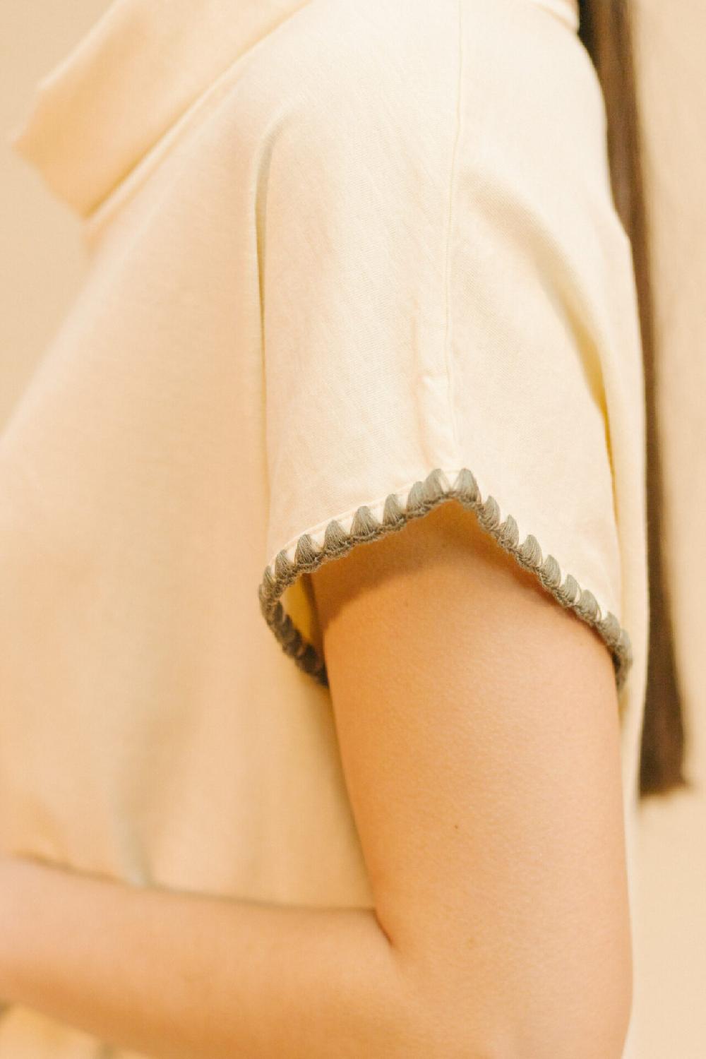 Pan Producto Básico Camiseta Cuello Barco Vuelto