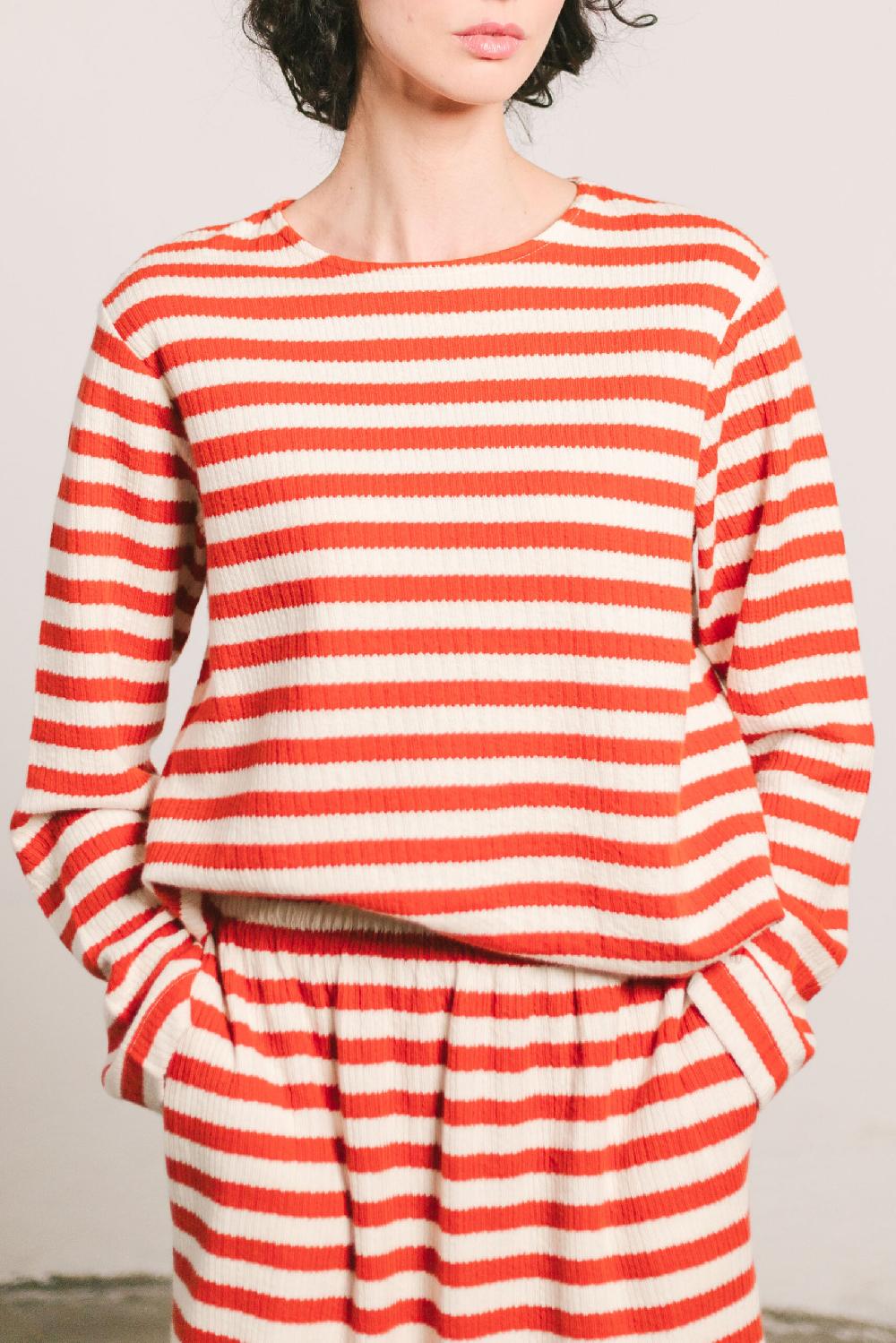 Pan Producto Básico Camiseta De Rayas Caldero