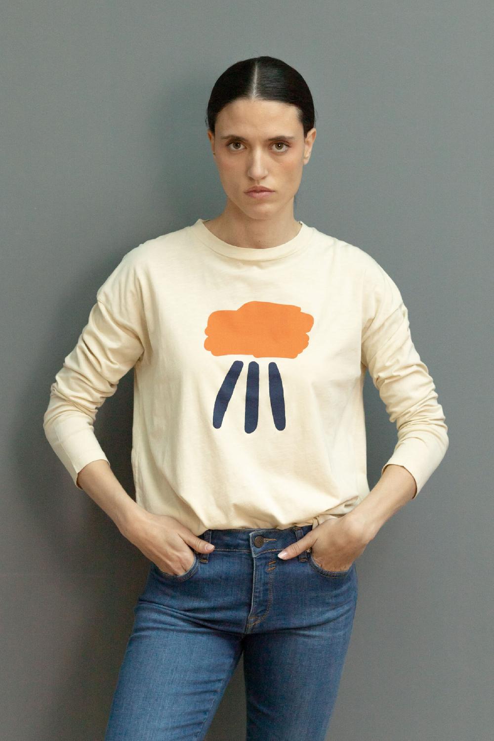 pan producto básico Camiseta estampada lluvia