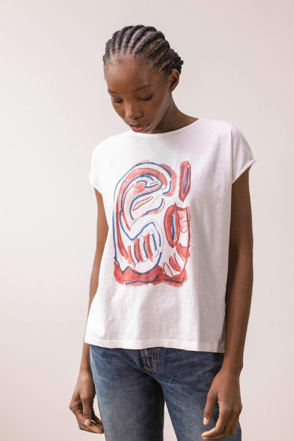 Pan Producto Básico Camiseta Estampada Oversize