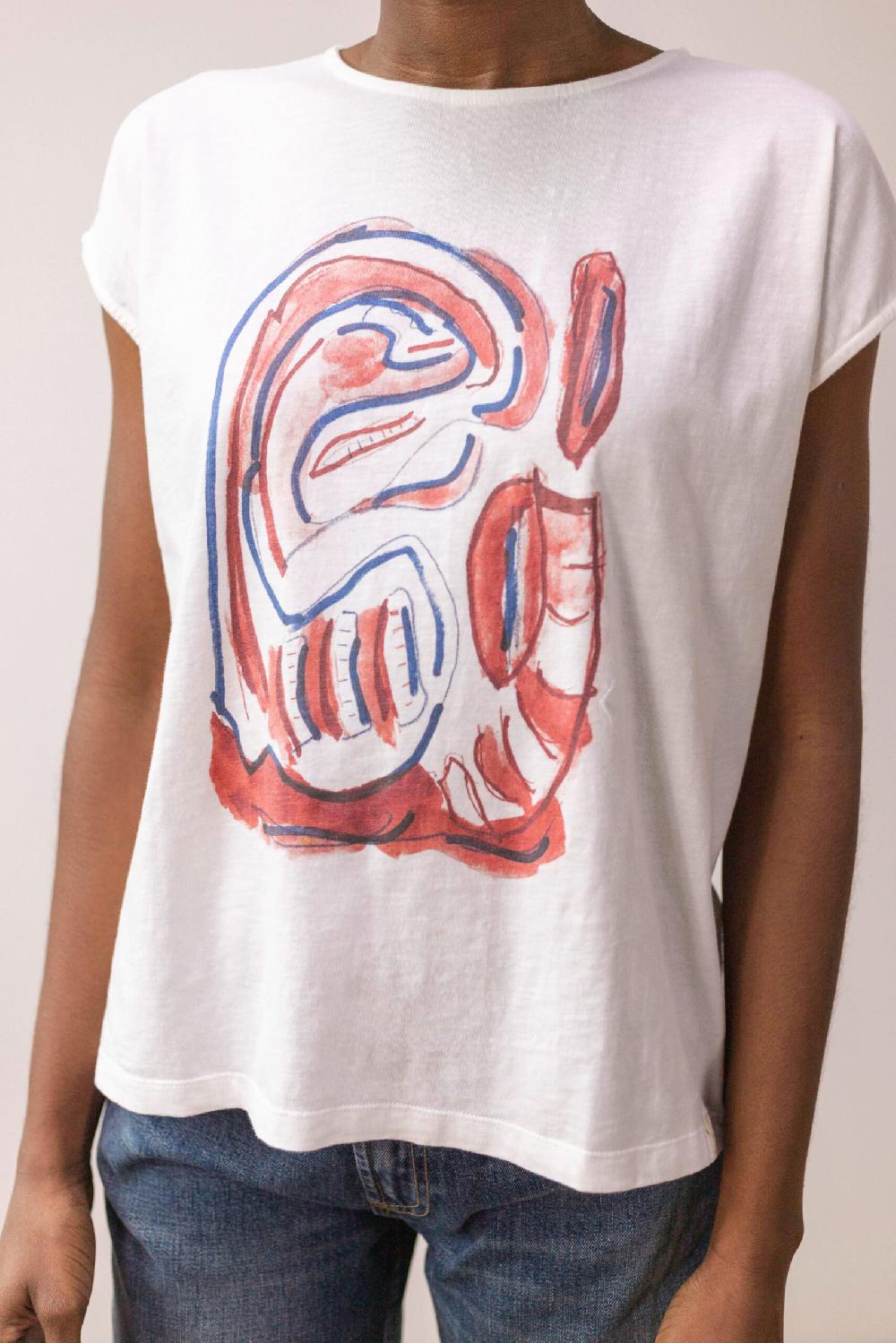 Pan Producto Básico Camiseta Estampada Oversize