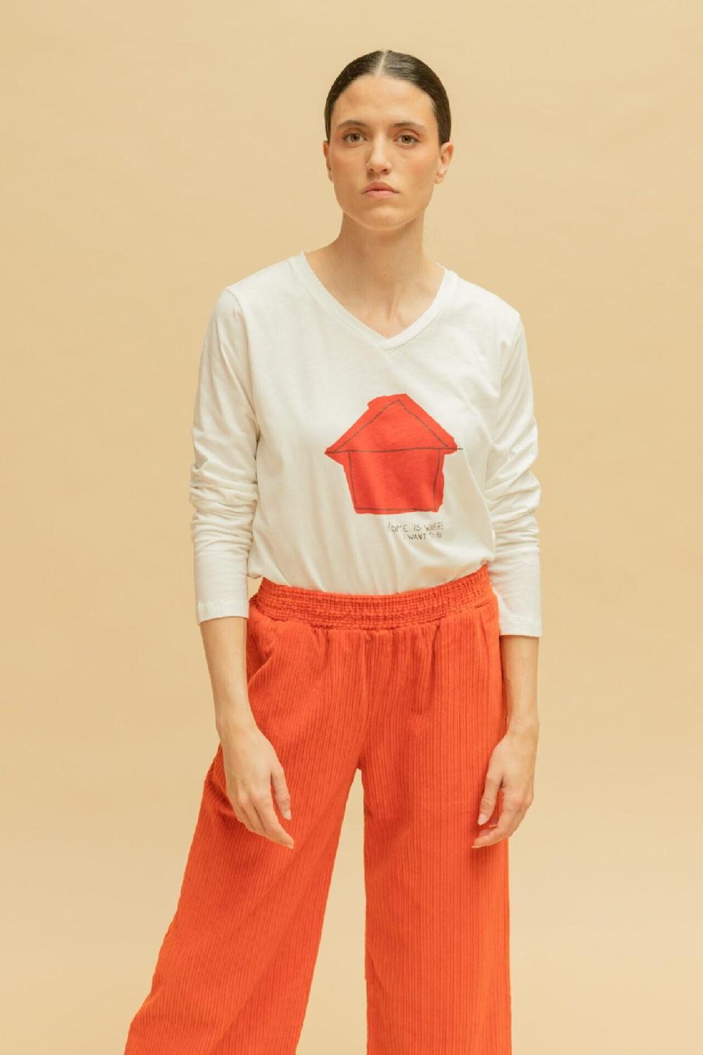 Pan Producto Básico Camiseta Manga Larga Casita