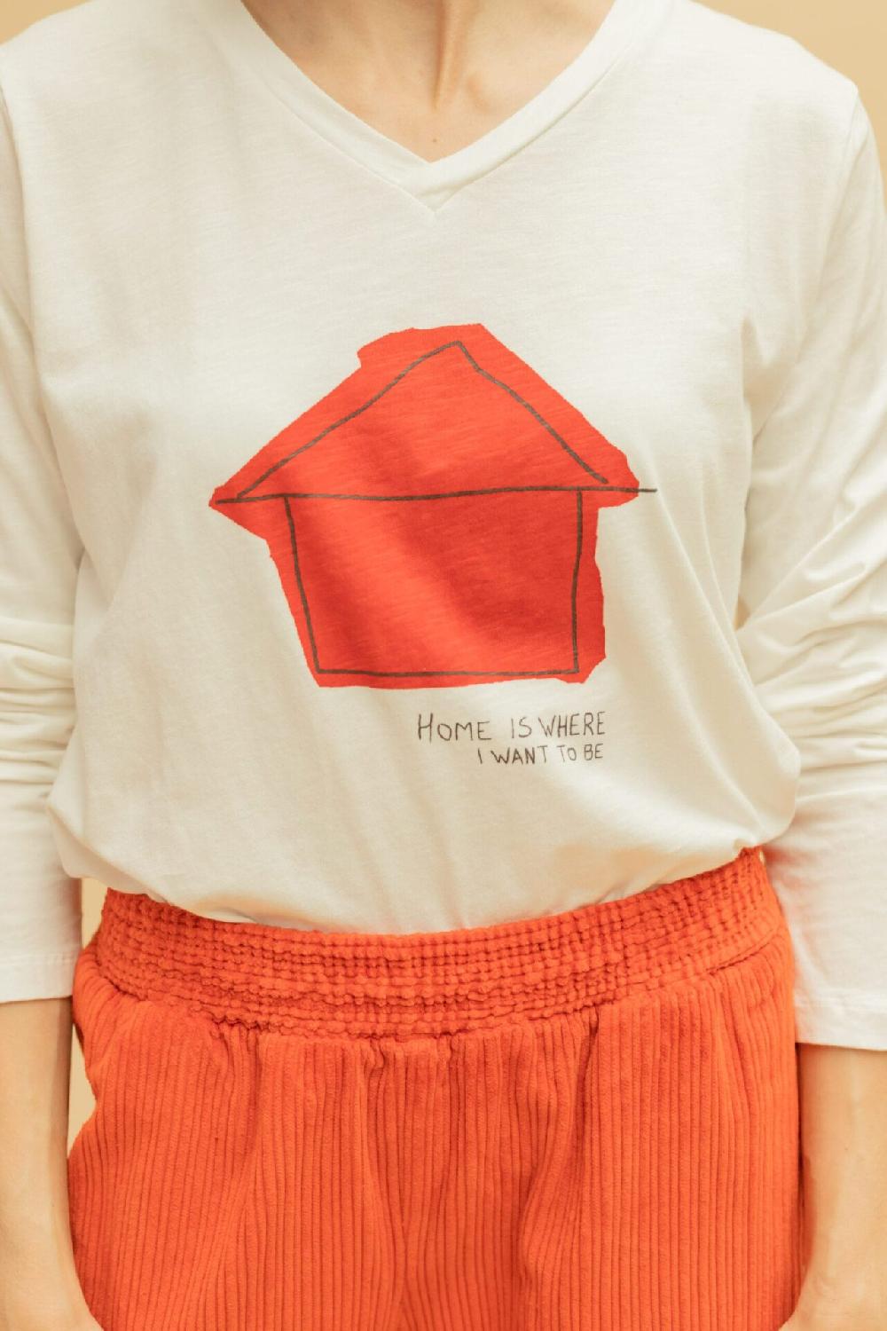 Pan Producto Básico Camiseta Manga Larga Casita