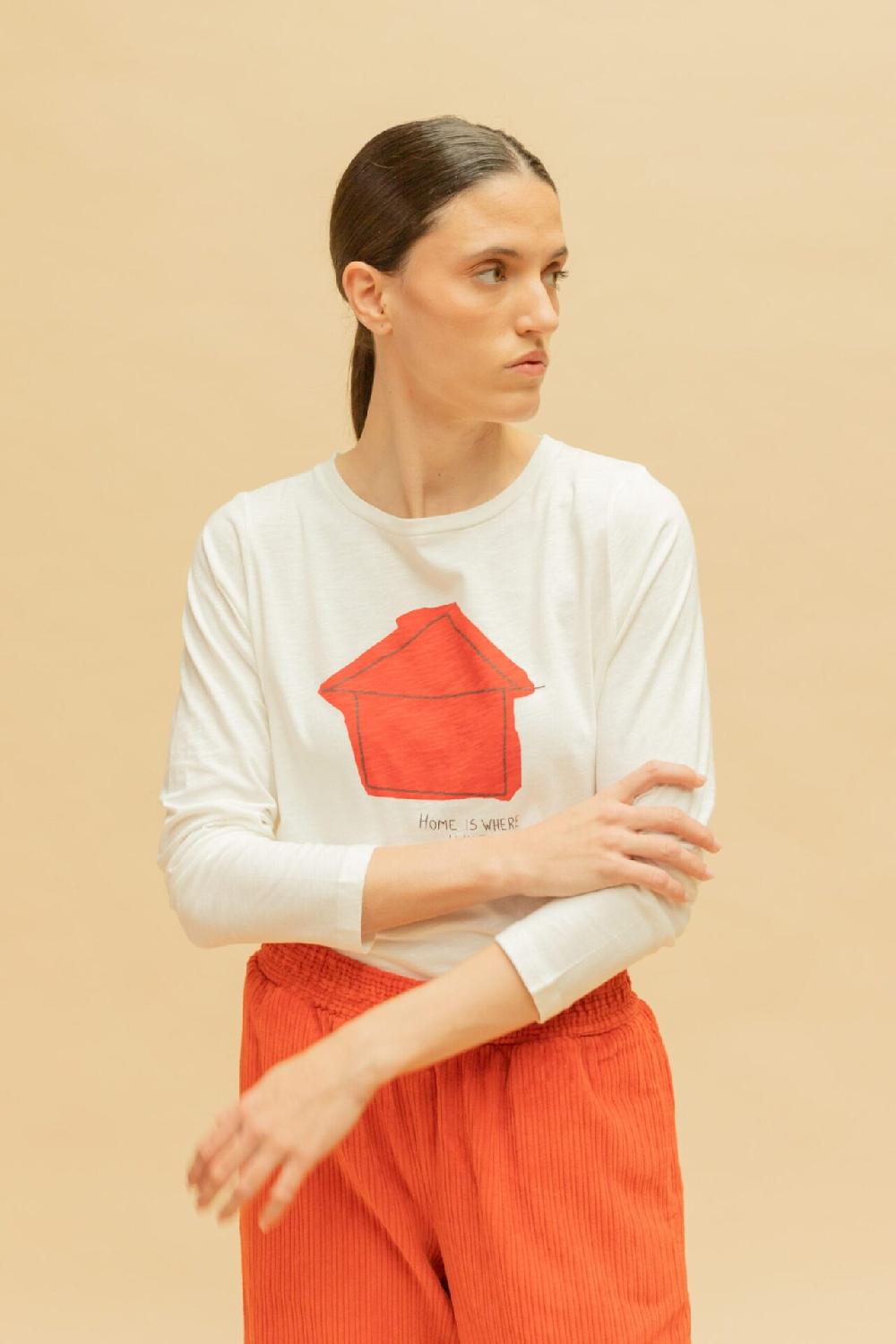 Pan Producto Básico Camiseta Manga Larga Casita