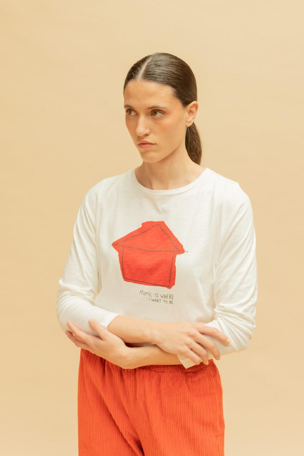 Pan Producto Básico Camiseta Manga Larga Casita