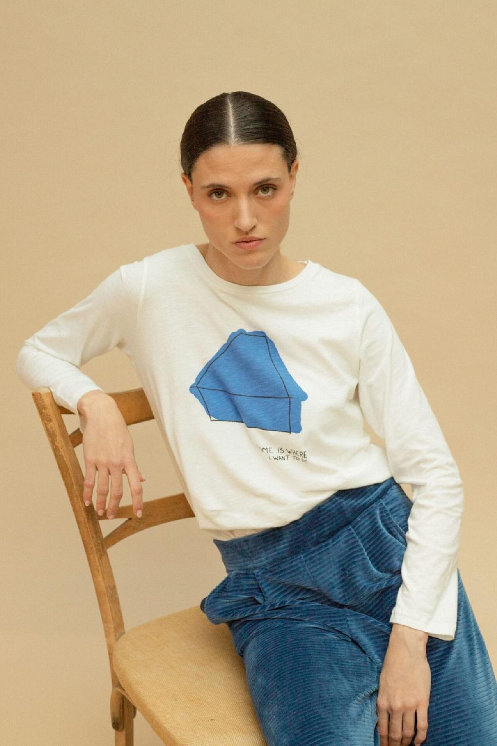 pan producto básico Camiseta manga larga casita