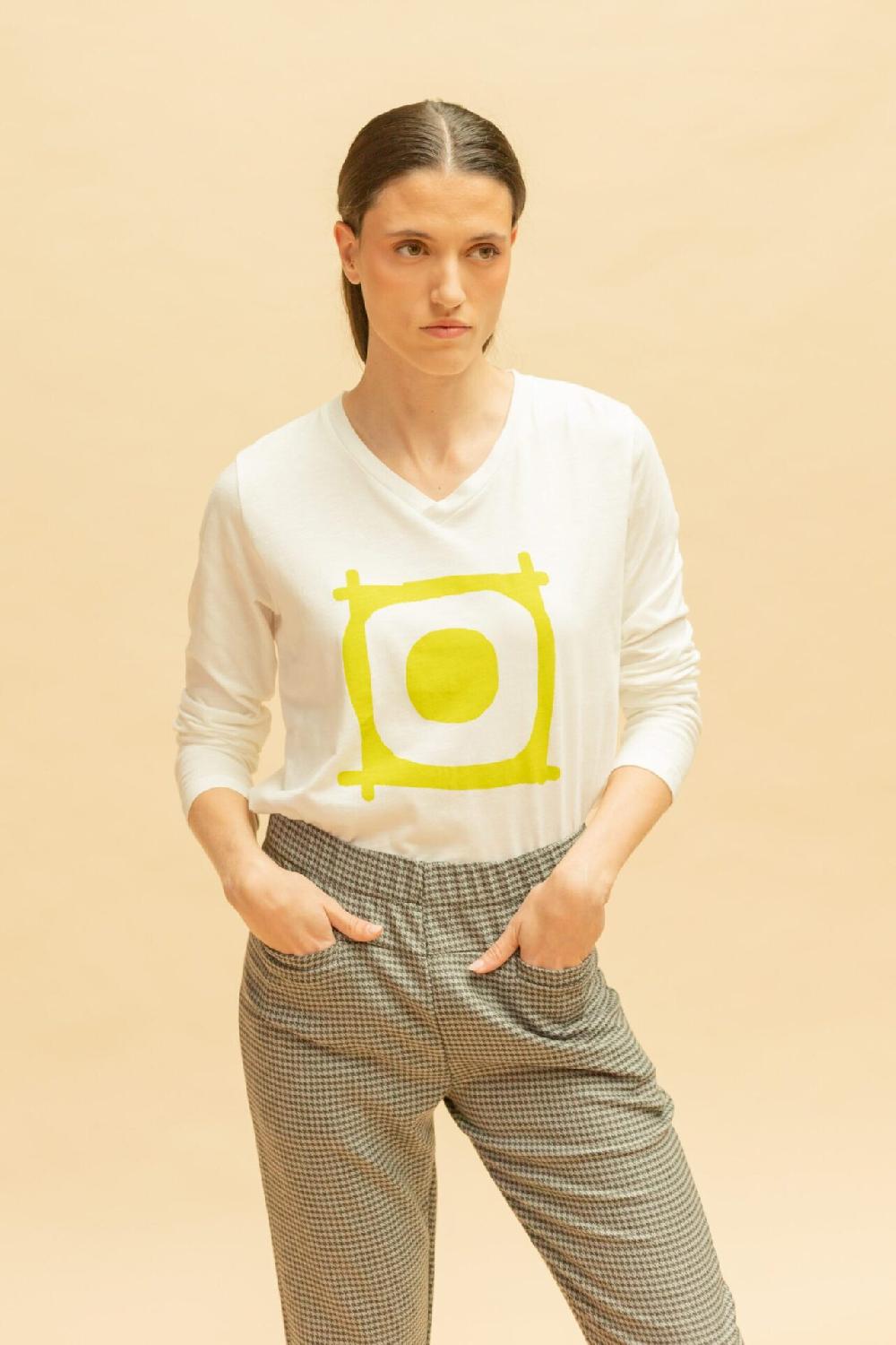 Pan Producto Básico Camiseta Manga Larga Estampada