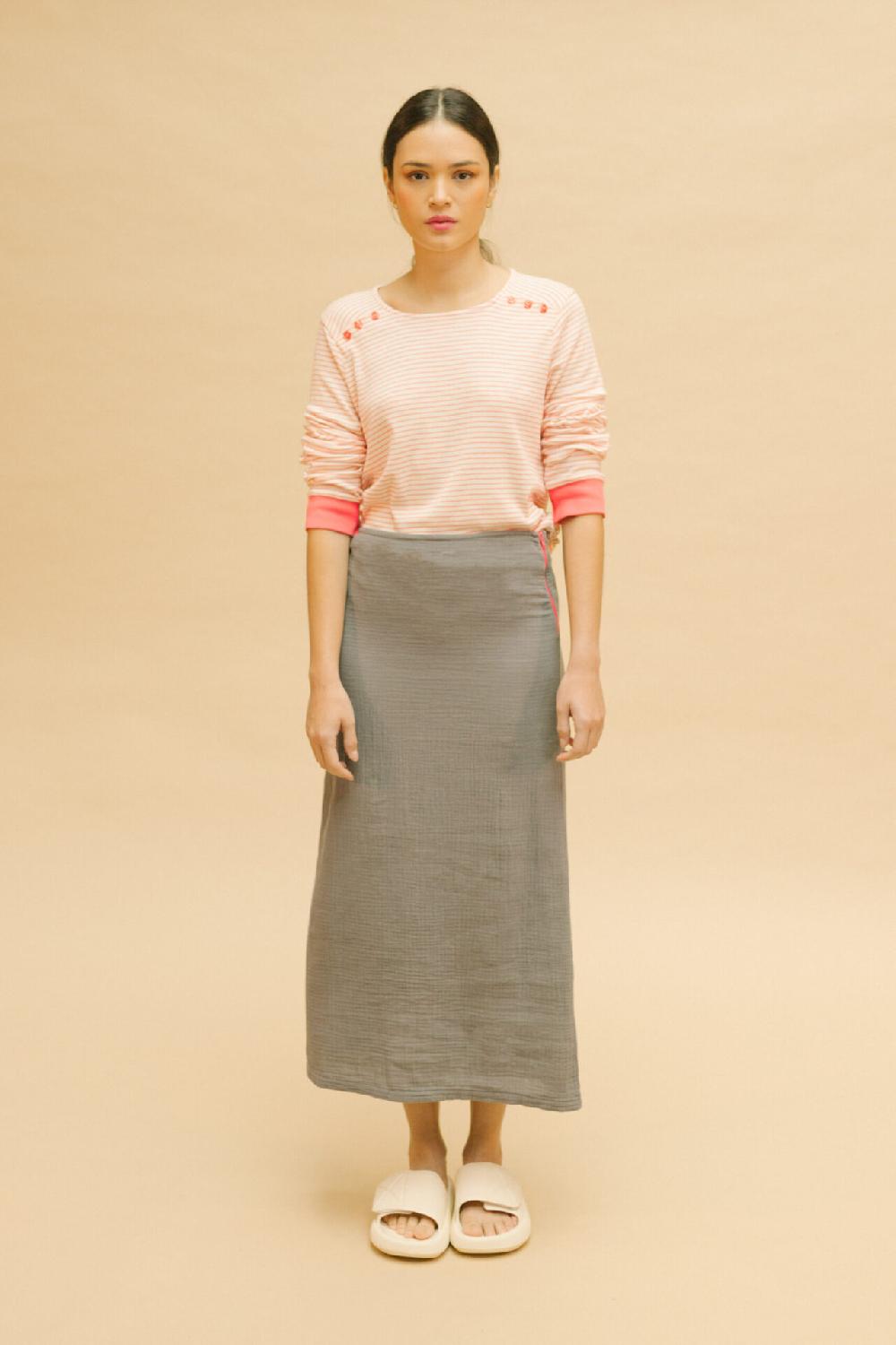 Pan Producto Básico Camiseta Rayas Rosas Y Botones