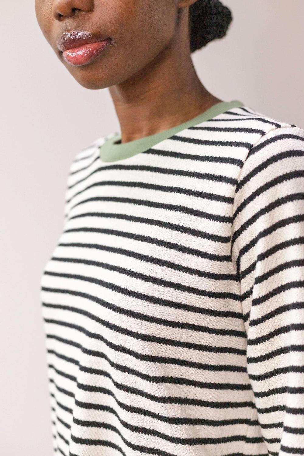 Pan Producto Básico Camiseta Rayas Tejido Rizado