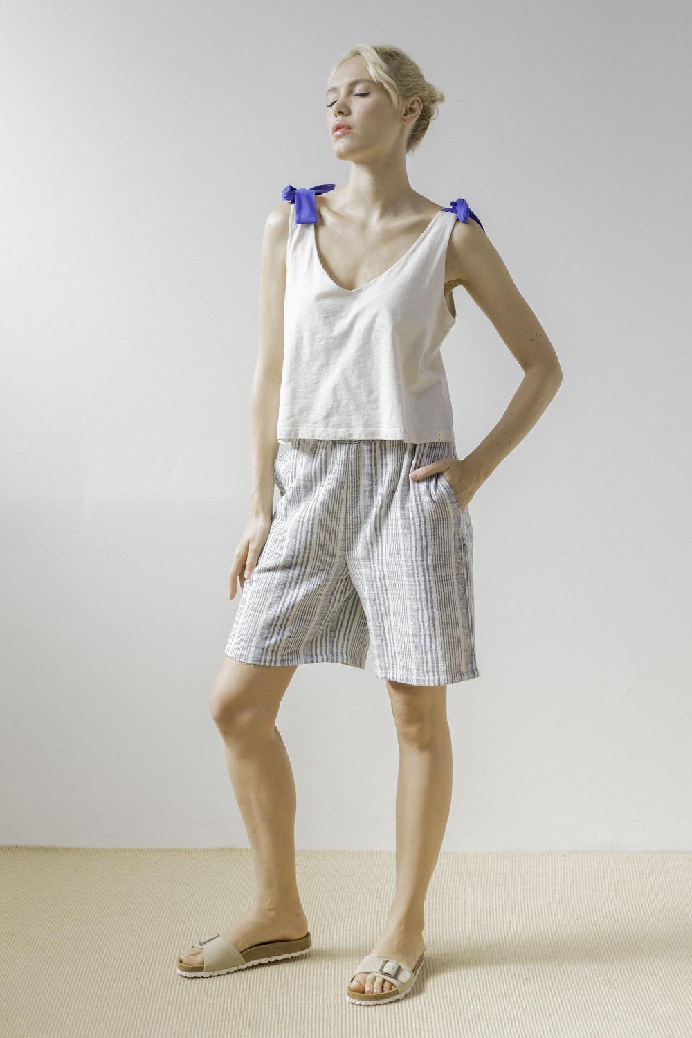 Pan Producto Básico Camiseta Tirantes Azul