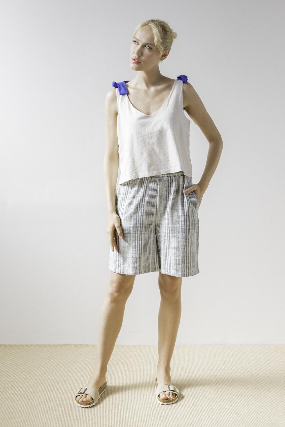 Pan Producto Básico Camiseta Tirantes Azul