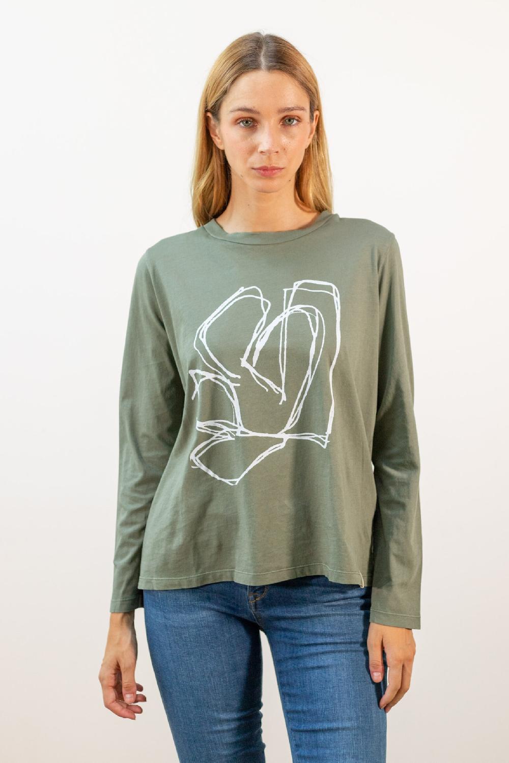 Pan Producto Básico Camiseta Verde Caqui