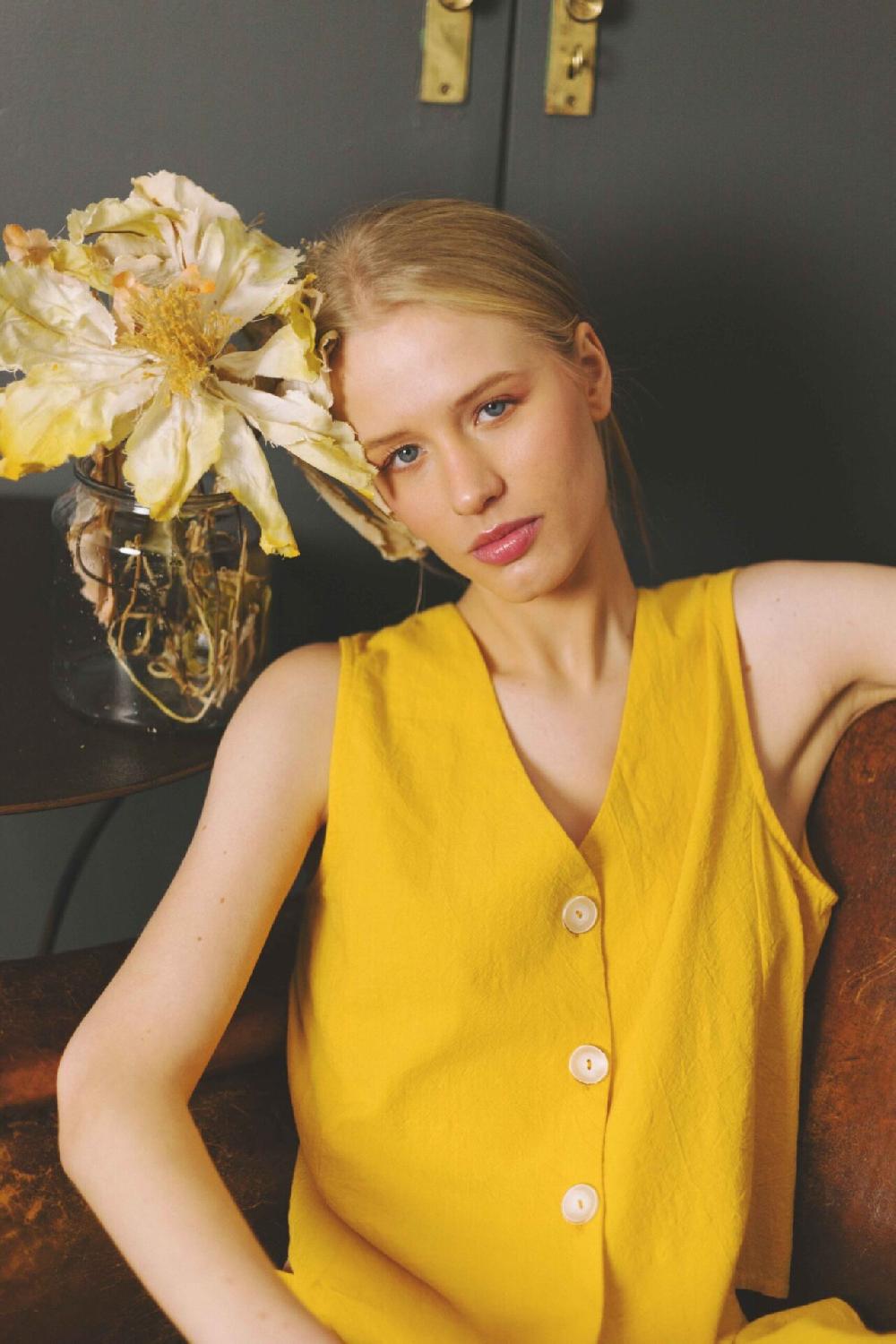 pan producto básico Chaleco efecto rústico