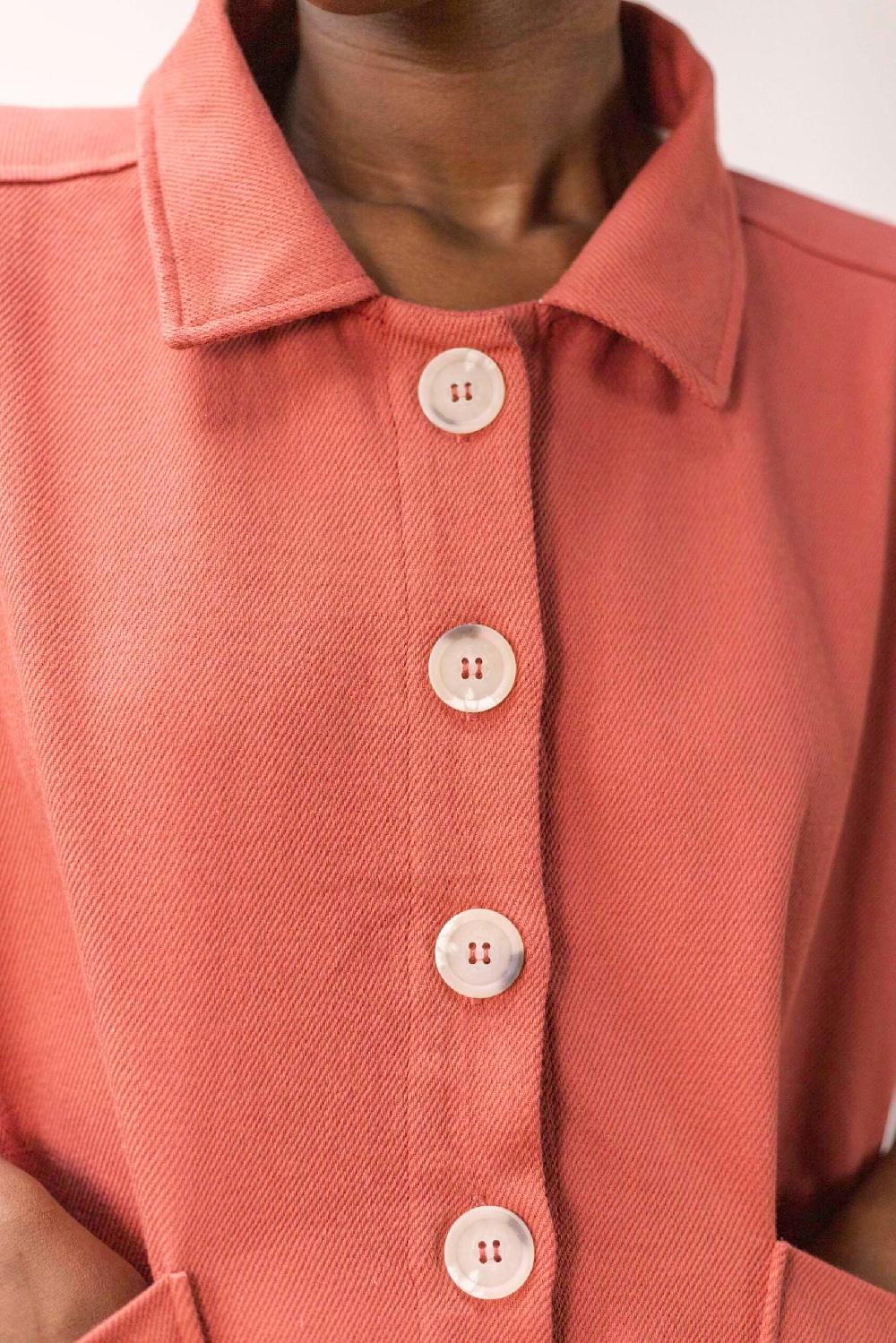 Pan Producto Básico Chaqueta Corta Con Solapas