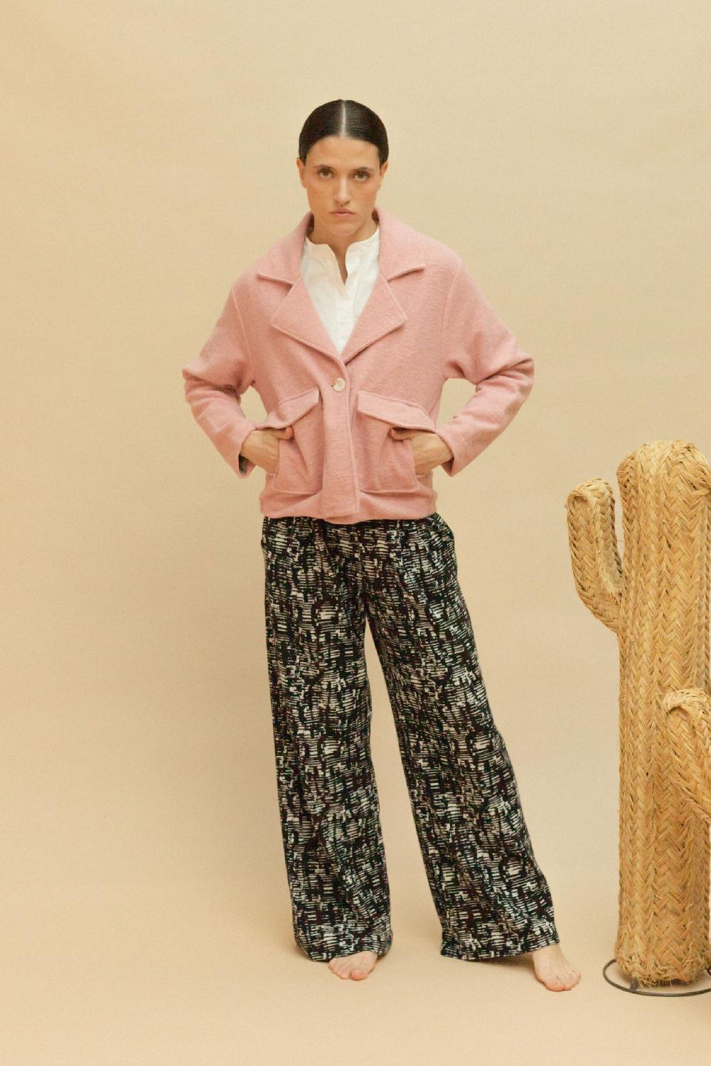 Pan Producto Básico Chaqueta Corta Rosa