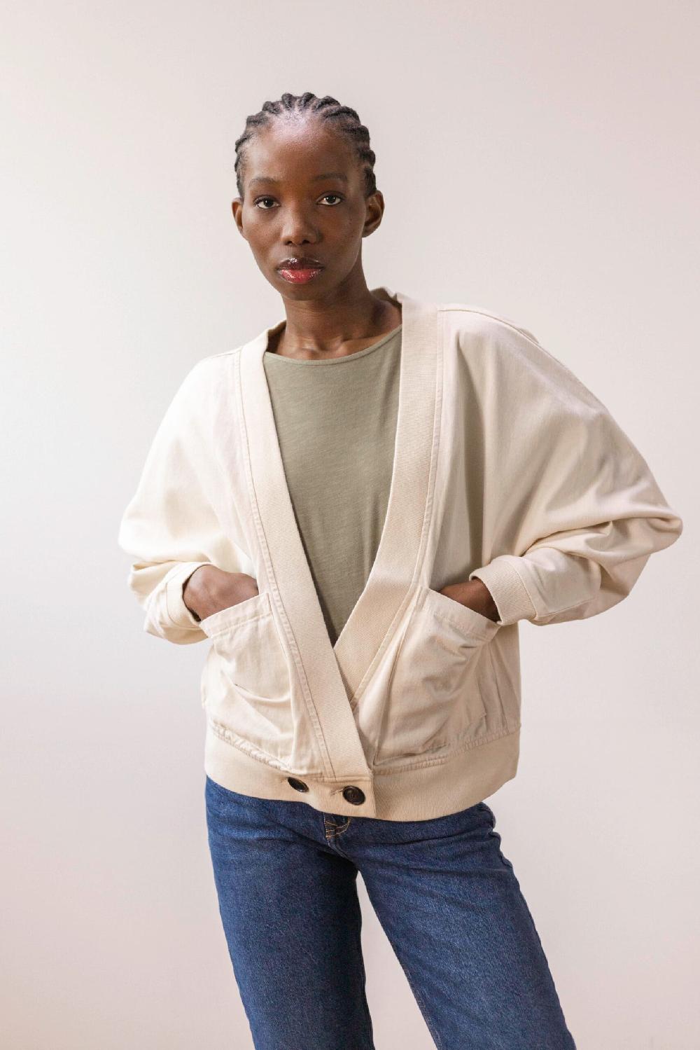 Pan Producto Básico Chaqueta Cruda Cruzada