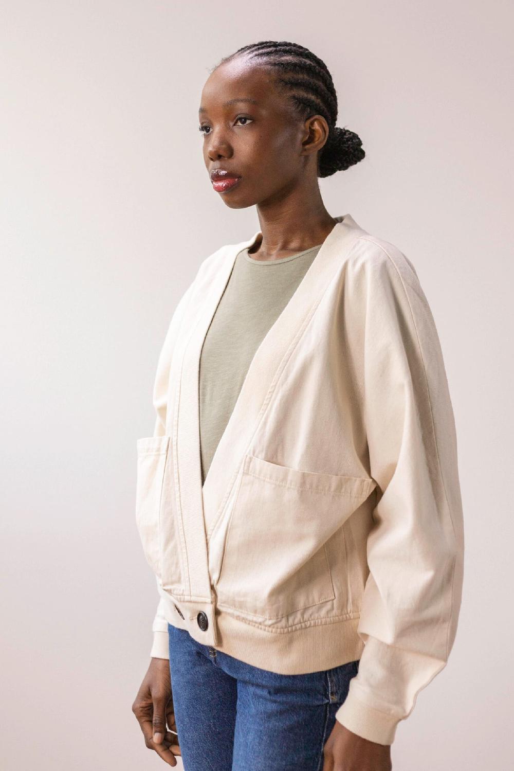 Pan Producto Básico Chaqueta Cruda Cruzada