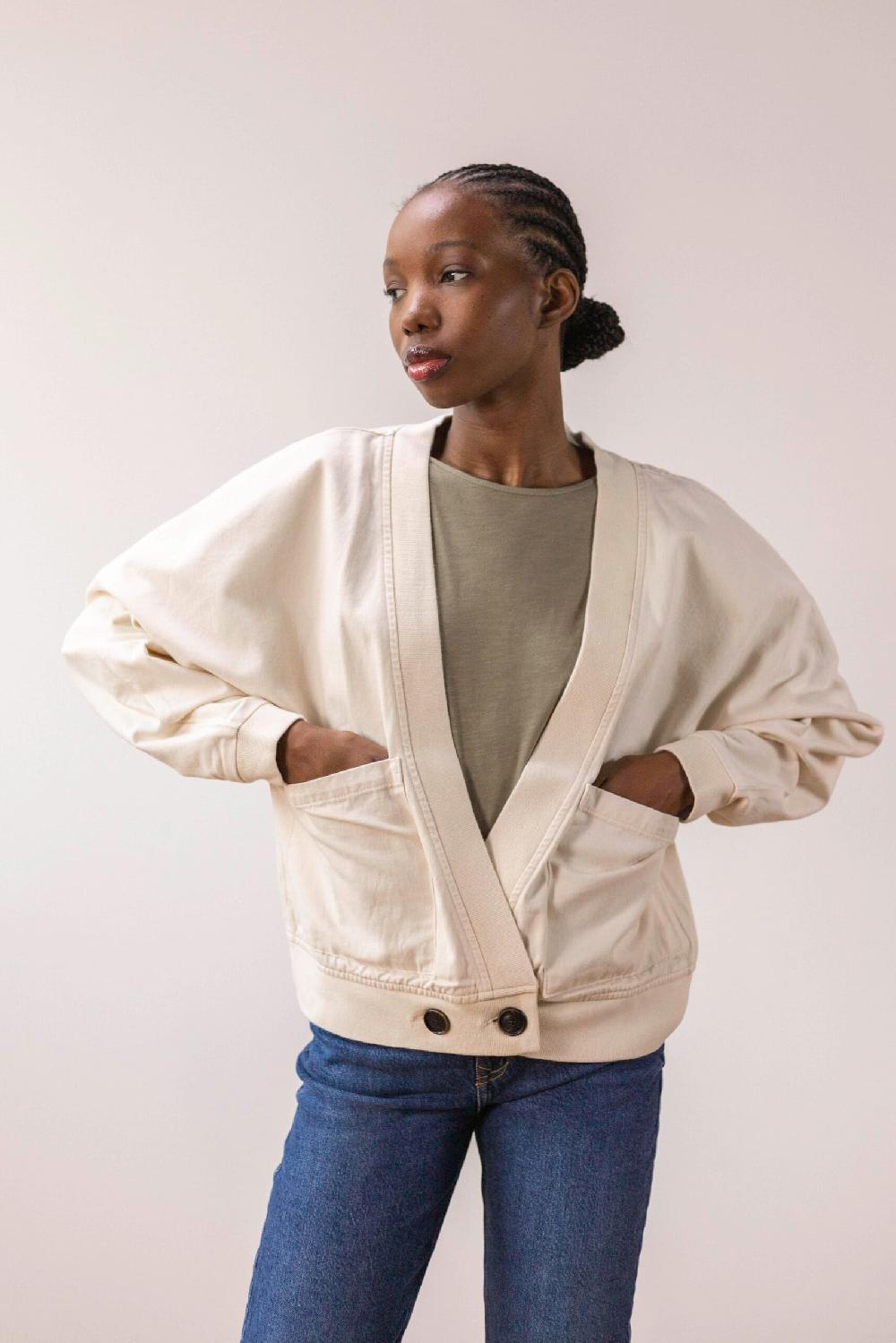 Pan Producto Básico Chaqueta Cruda Cruzada