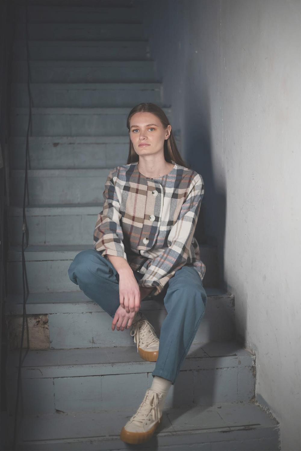 pan producto básico Chaqueta de cuadros