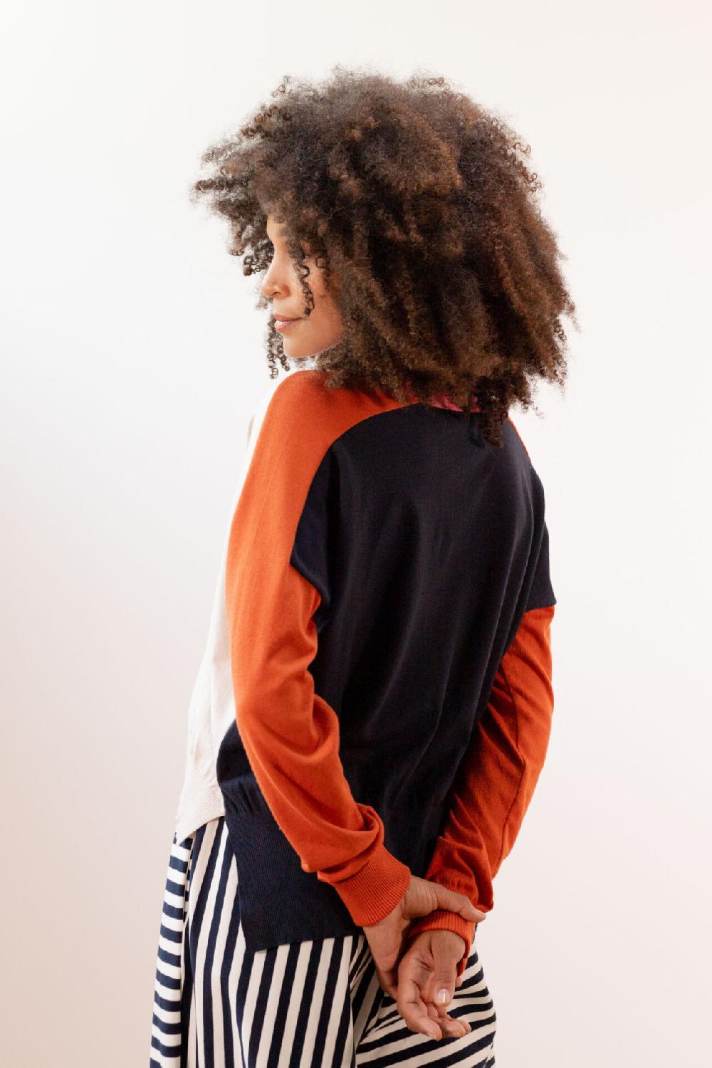 Pan Producto Básico Chaqueta De Puntos De Colores