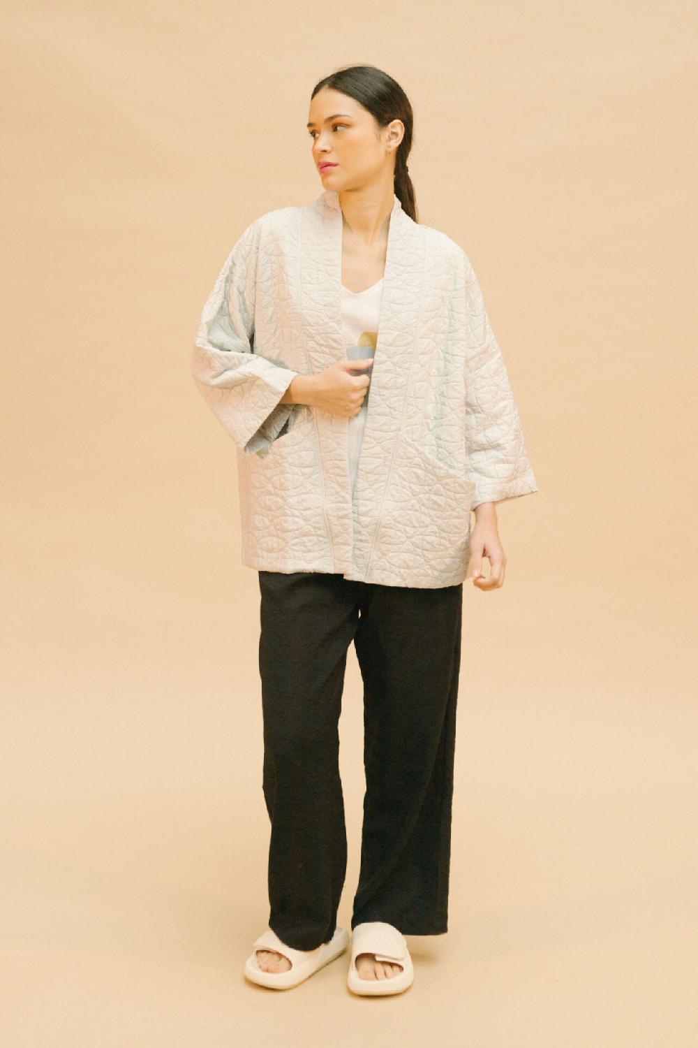 pan producto básico Chaqueta kimono acolchada