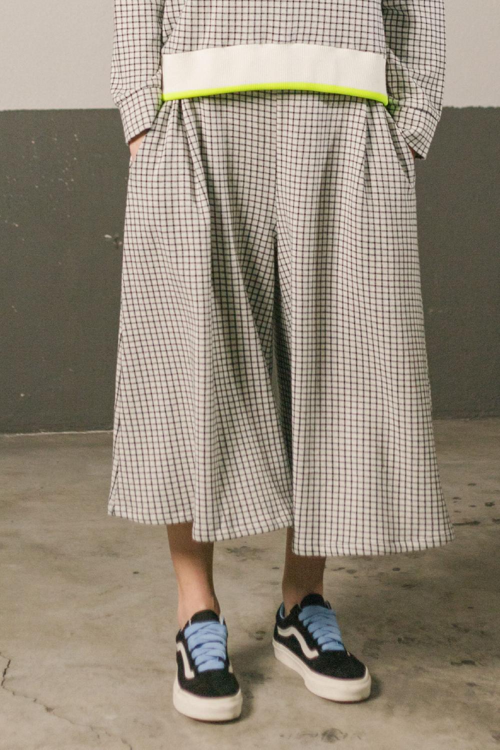 Pan Producto Básico Falda Pantalón Cuadritos