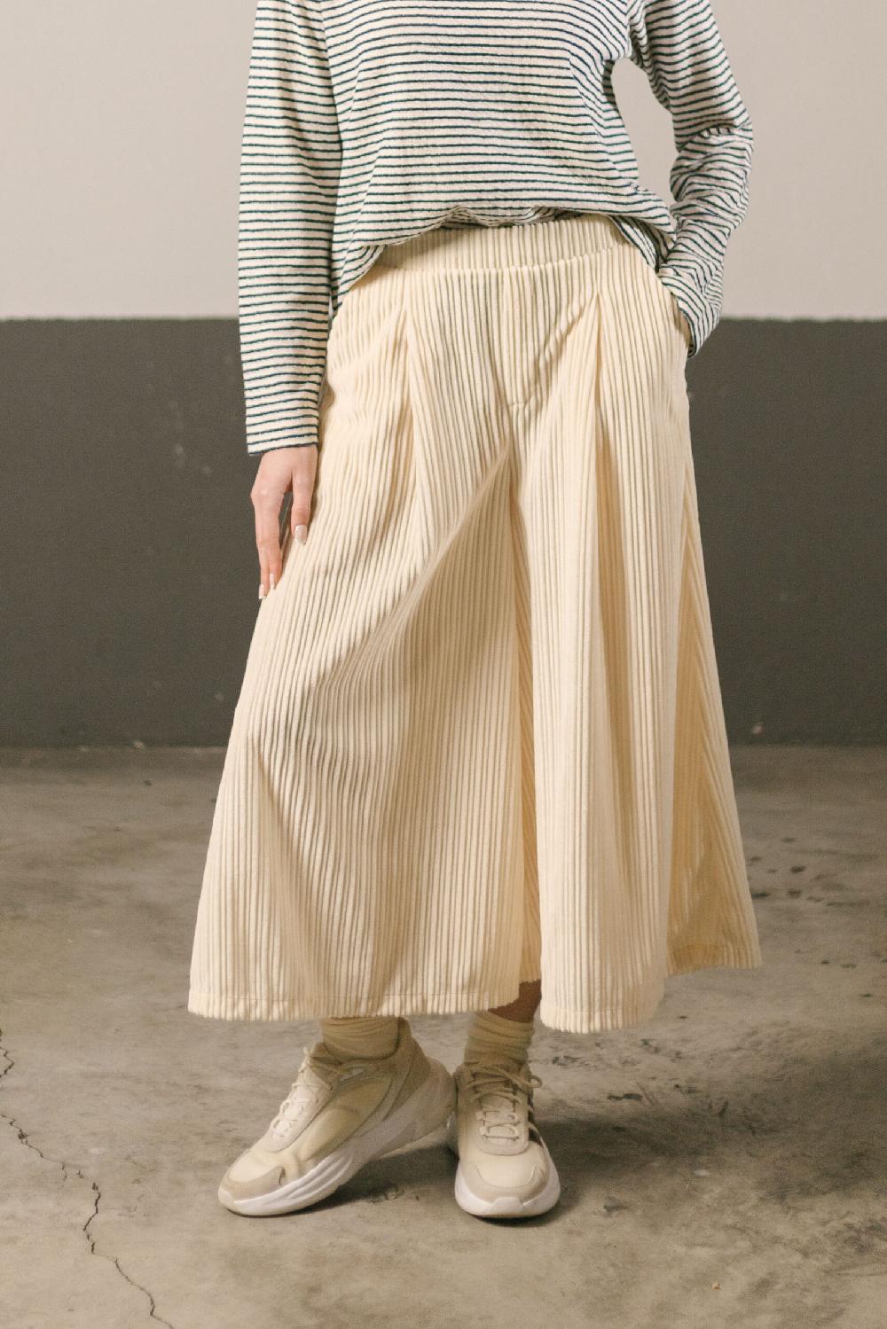 Pan Producto Básico Falda Pantalón De Pana Larga