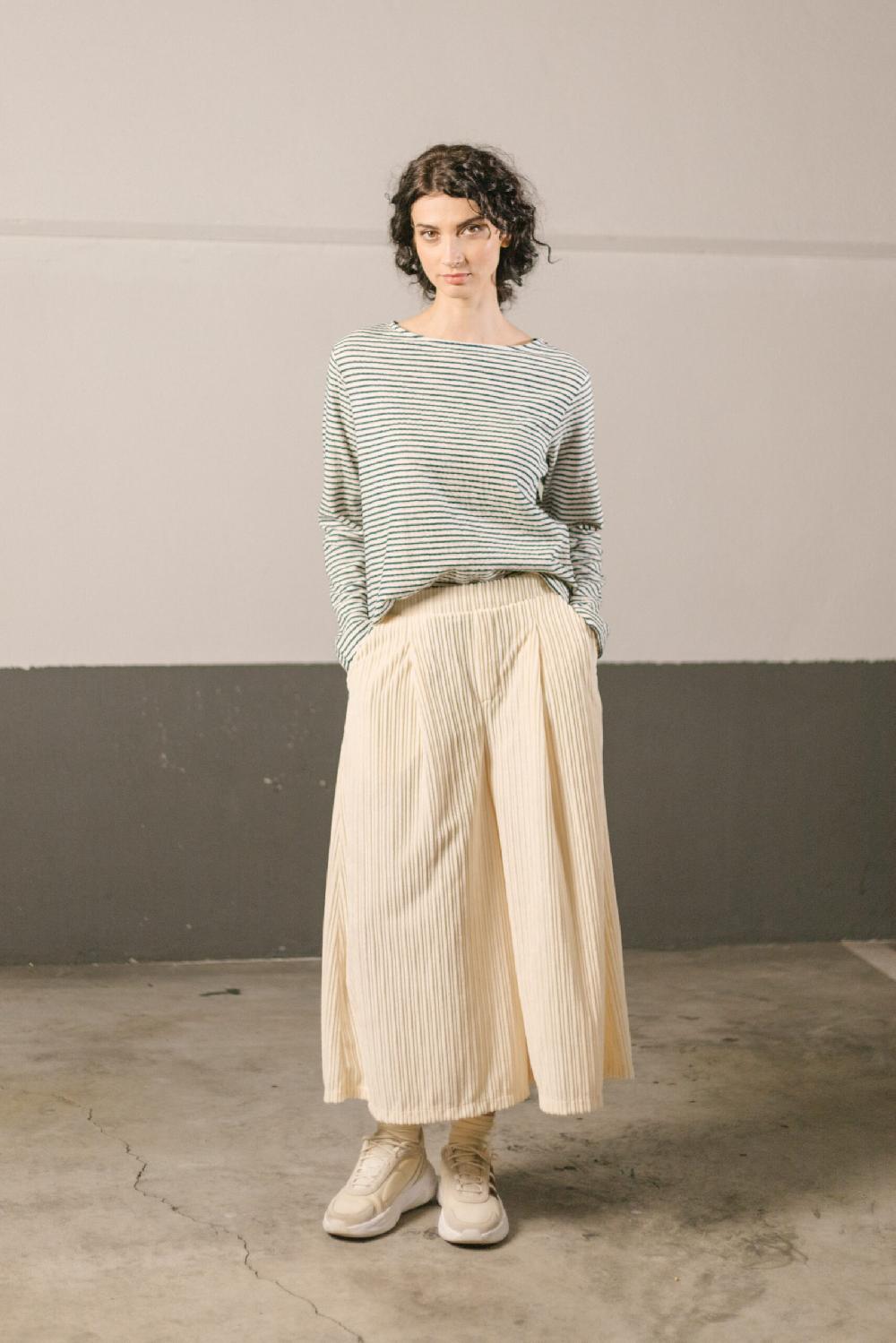 Pan Producto Básico Falda Pantalón De Pana Larga