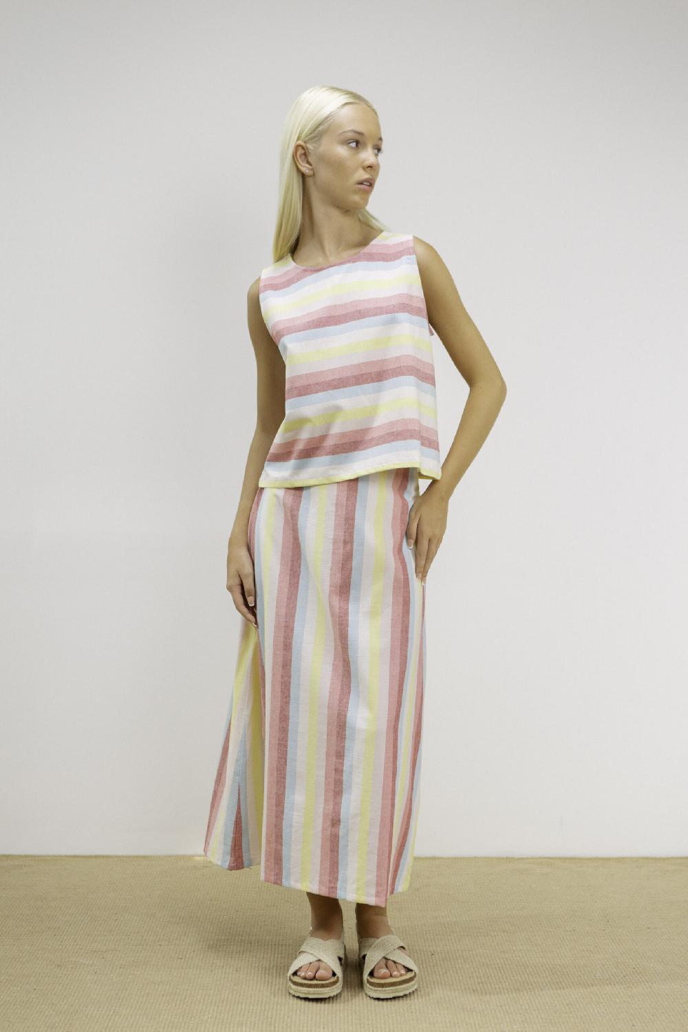 Pan Producto Básico Falda Rayas Colores