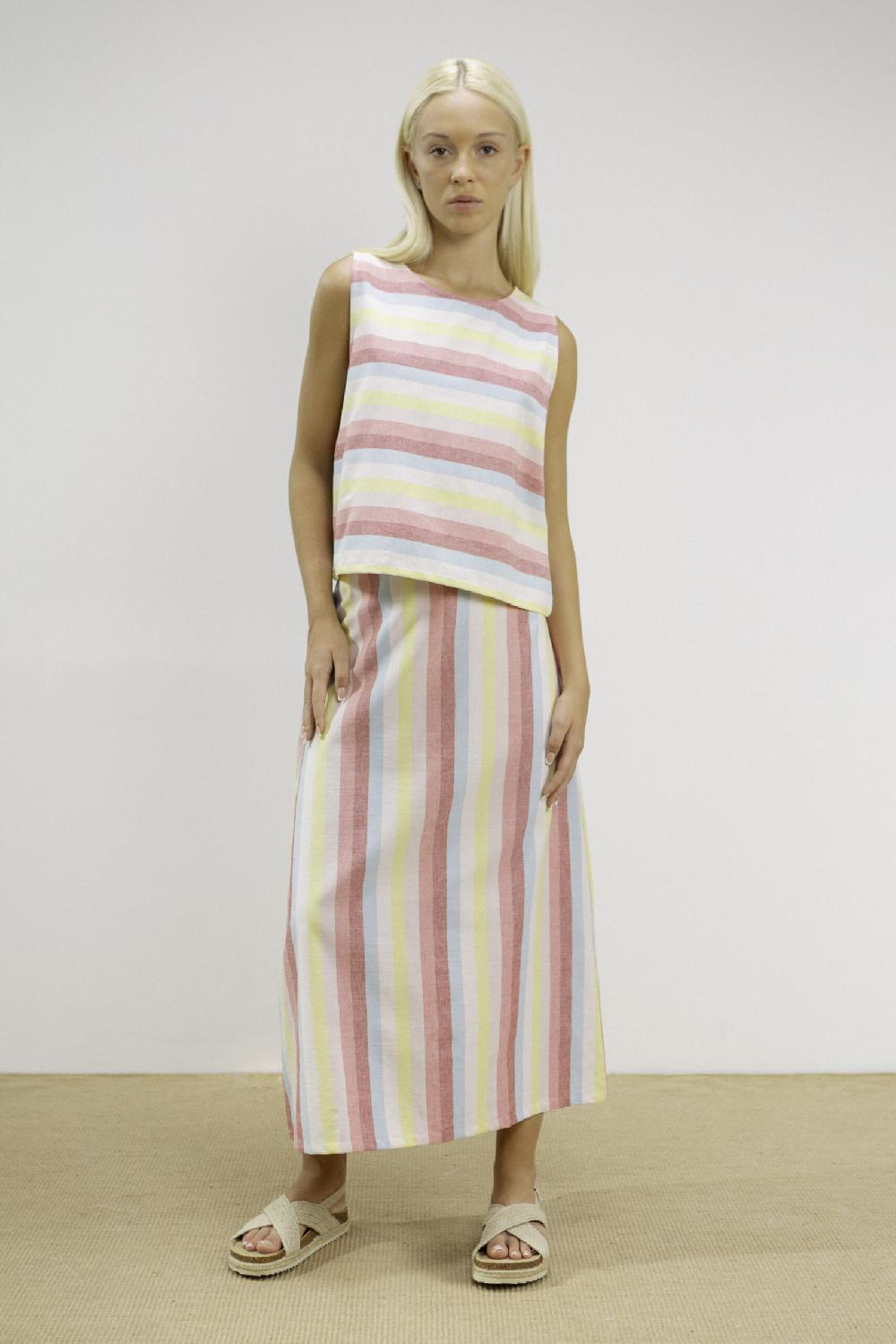 Pan Producto Básico Falda Rayas Colores