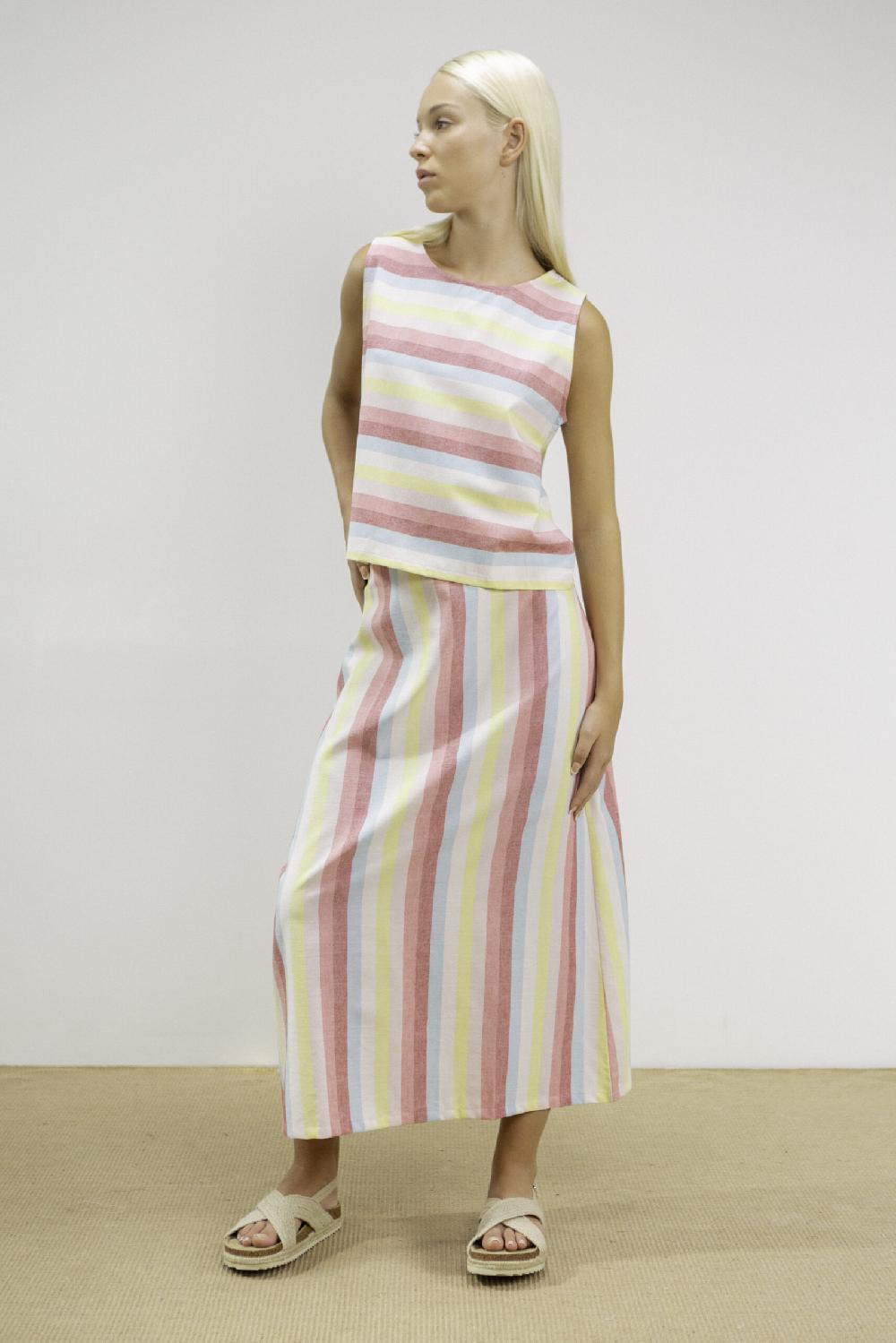 Pan Producto Básico Falda Rayas Colores