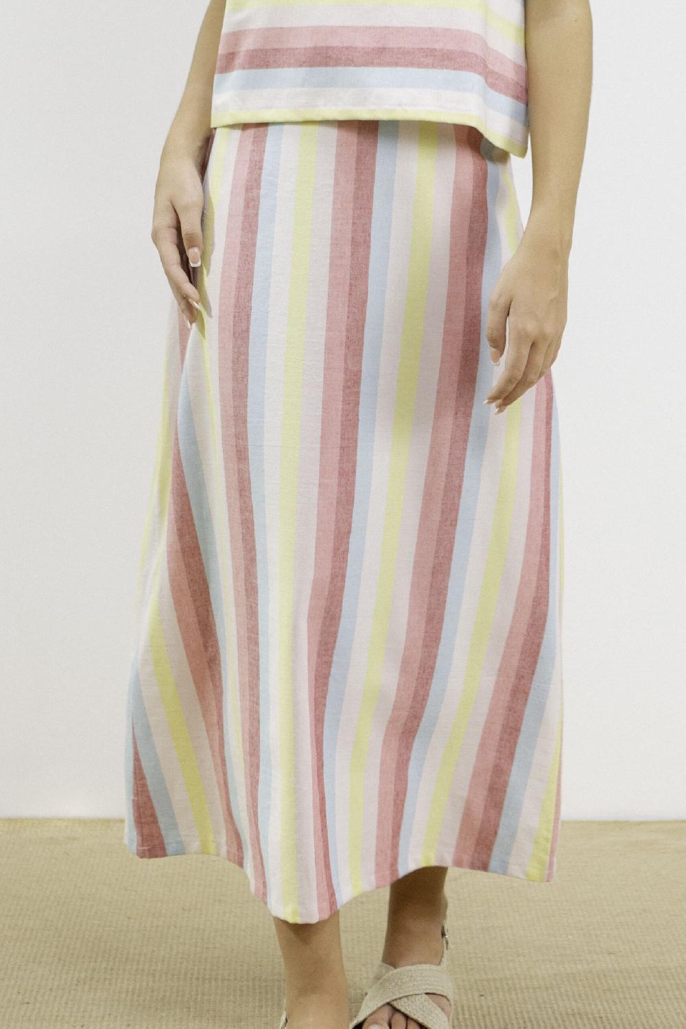 Pan Producto Básico Falda Rayas Colores