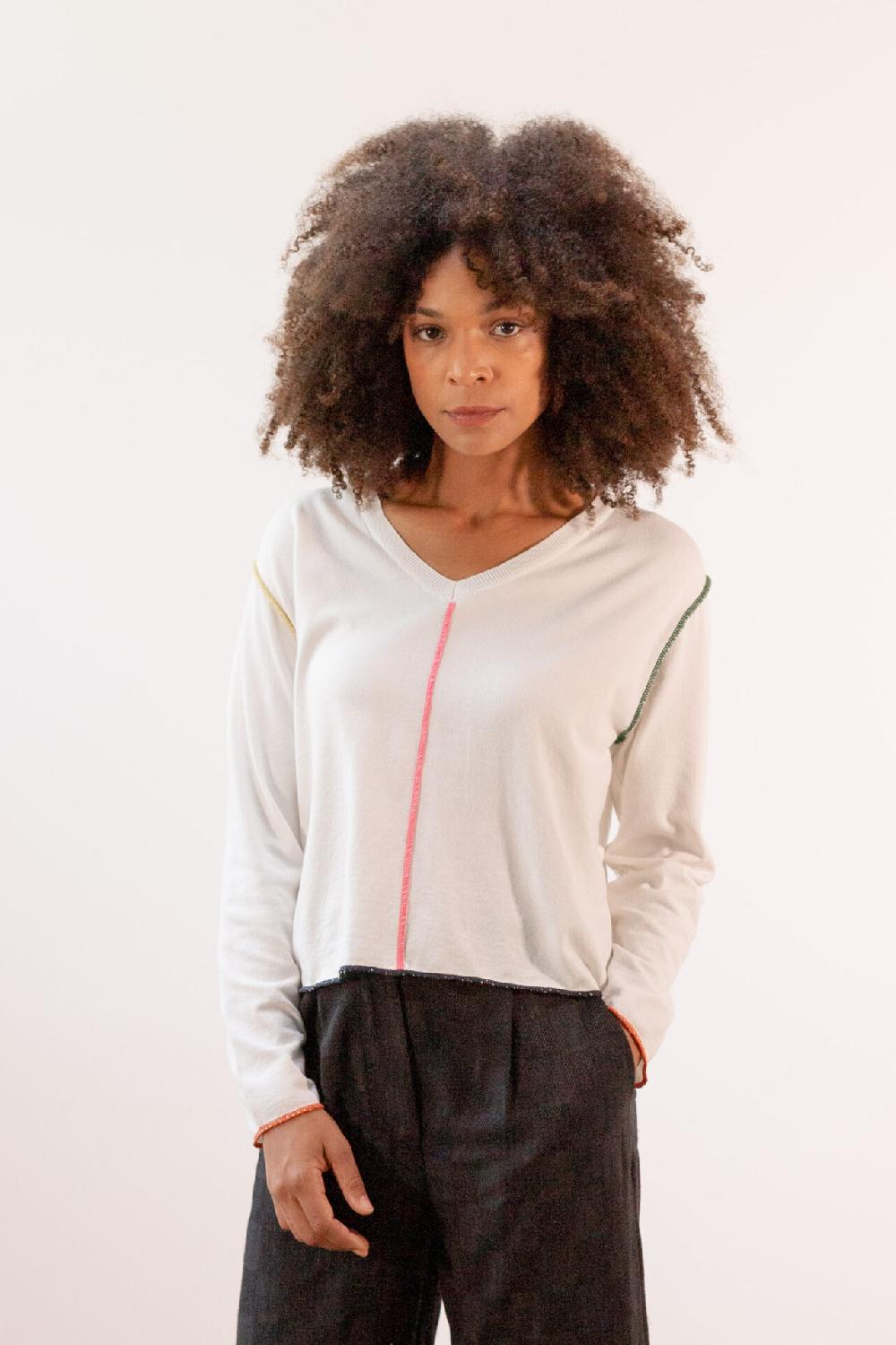 Pan Producto Básico Jersey Blanco De Pico